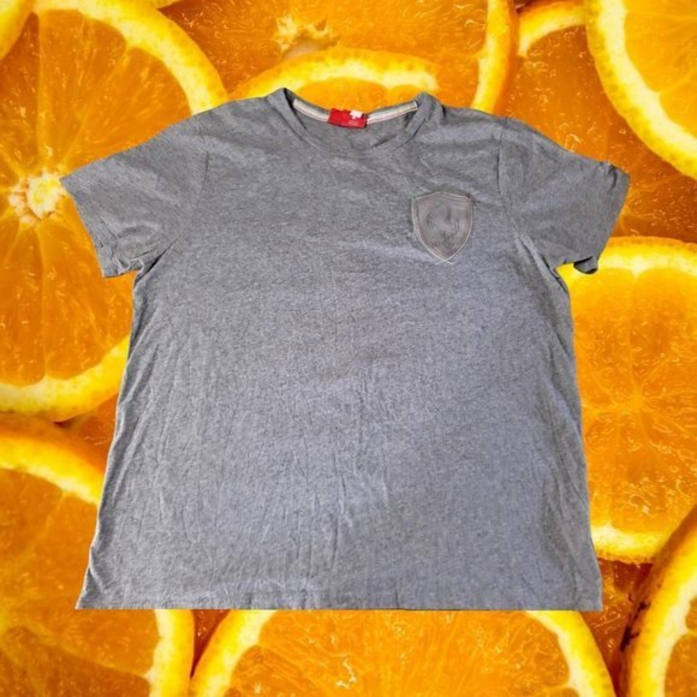 Puma Ferrari Shirt With Puma and Ferrari‎ Logos on Sleeves